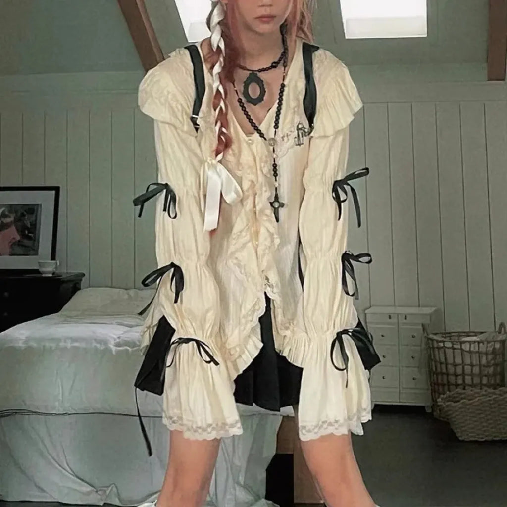 Gothic Lolita Lace Blouse