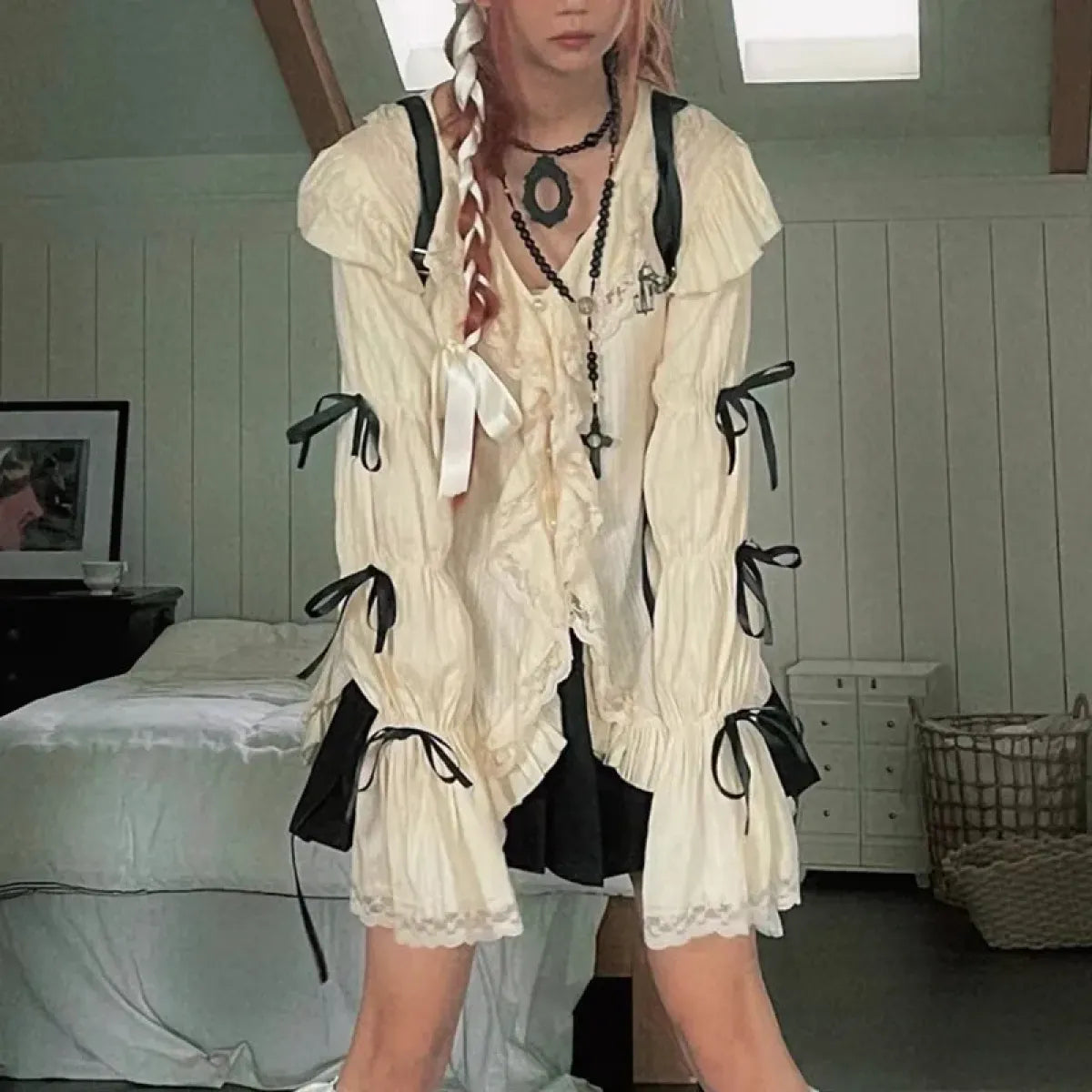 Gothic Lolita Lace Blouse
