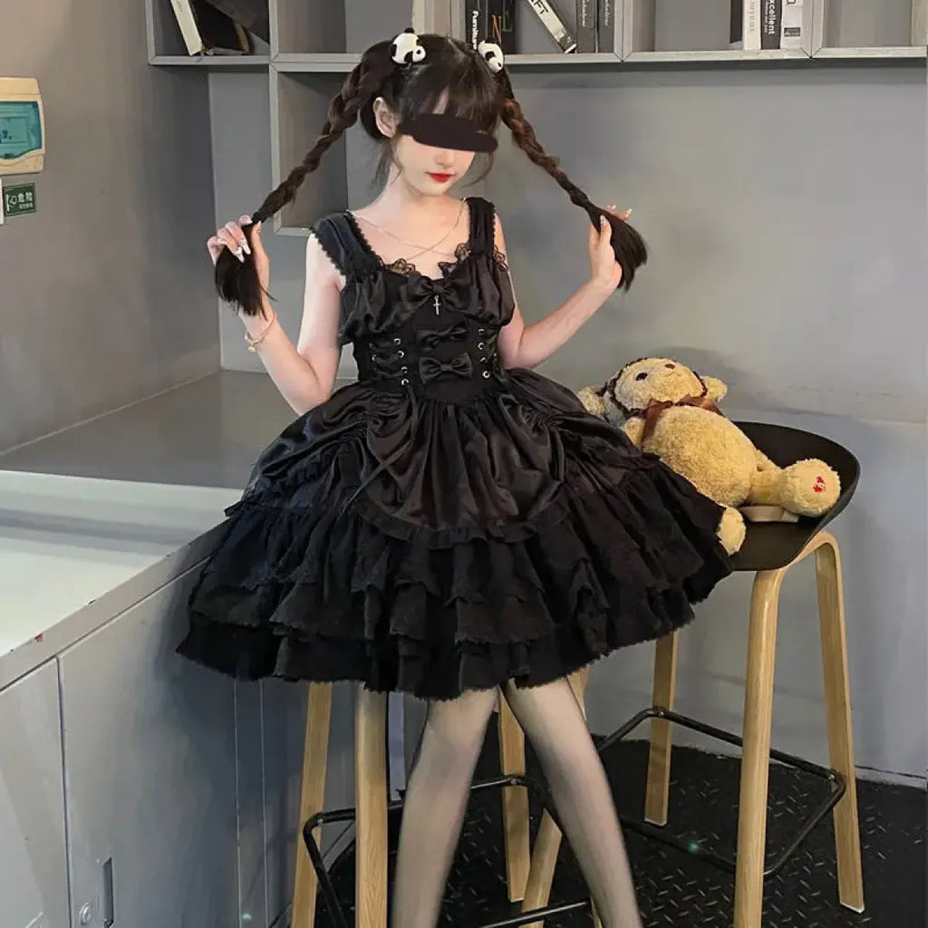 Gothic Victorian Lolita Lace Dress