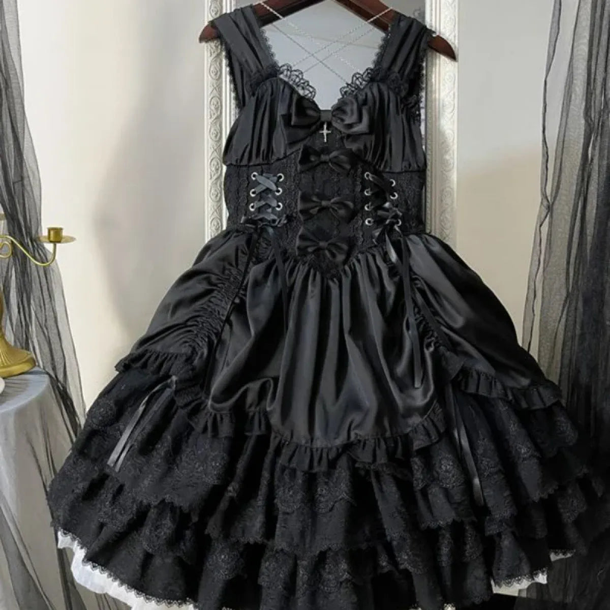 Gothic Victorian Lolita Lace Dress