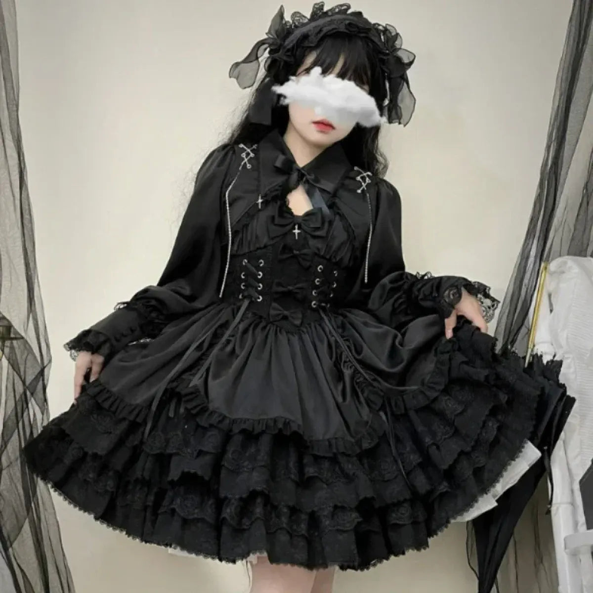 Gothic Victorian Lolita Lace Dress