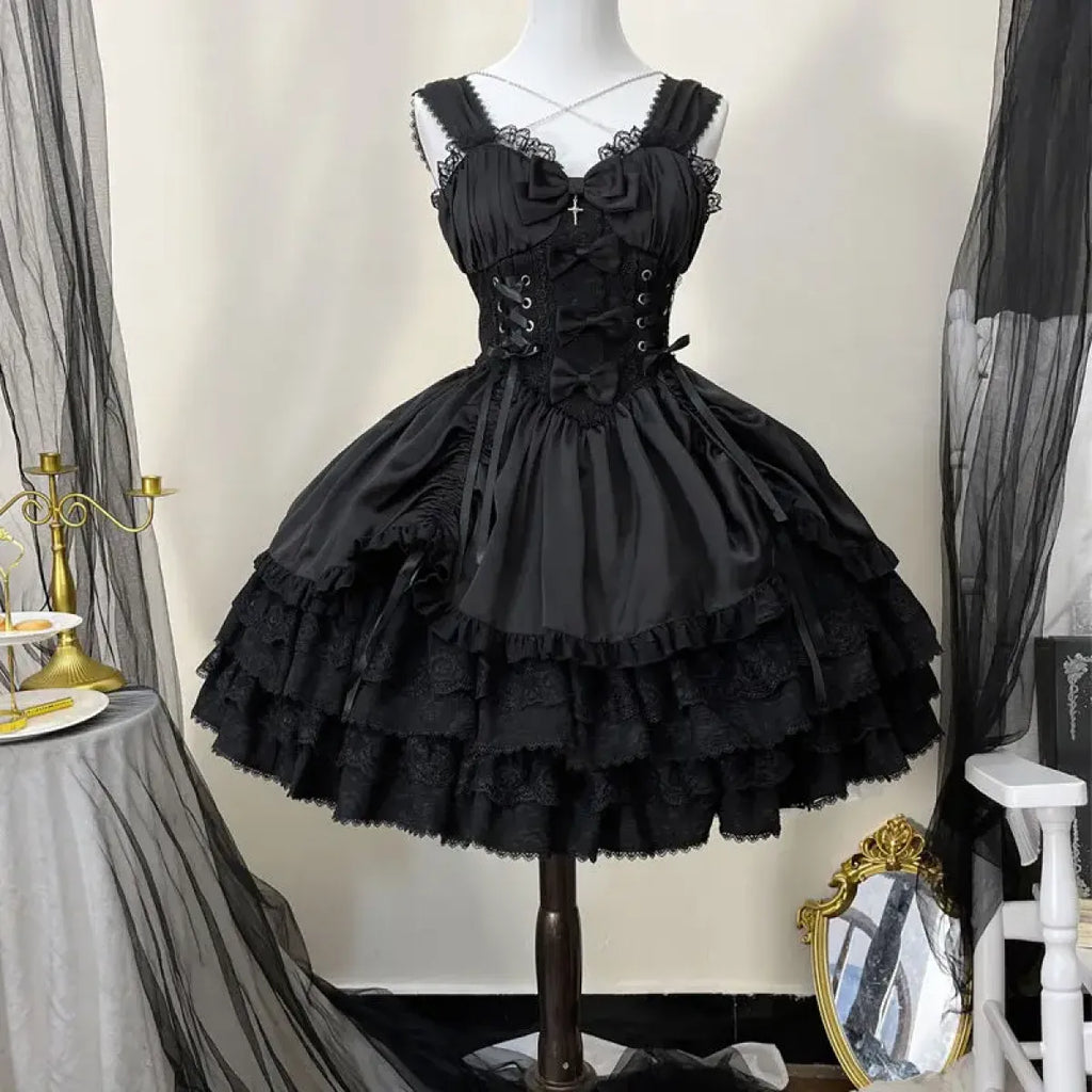 Gothic Victorian Lolita Lace Dress