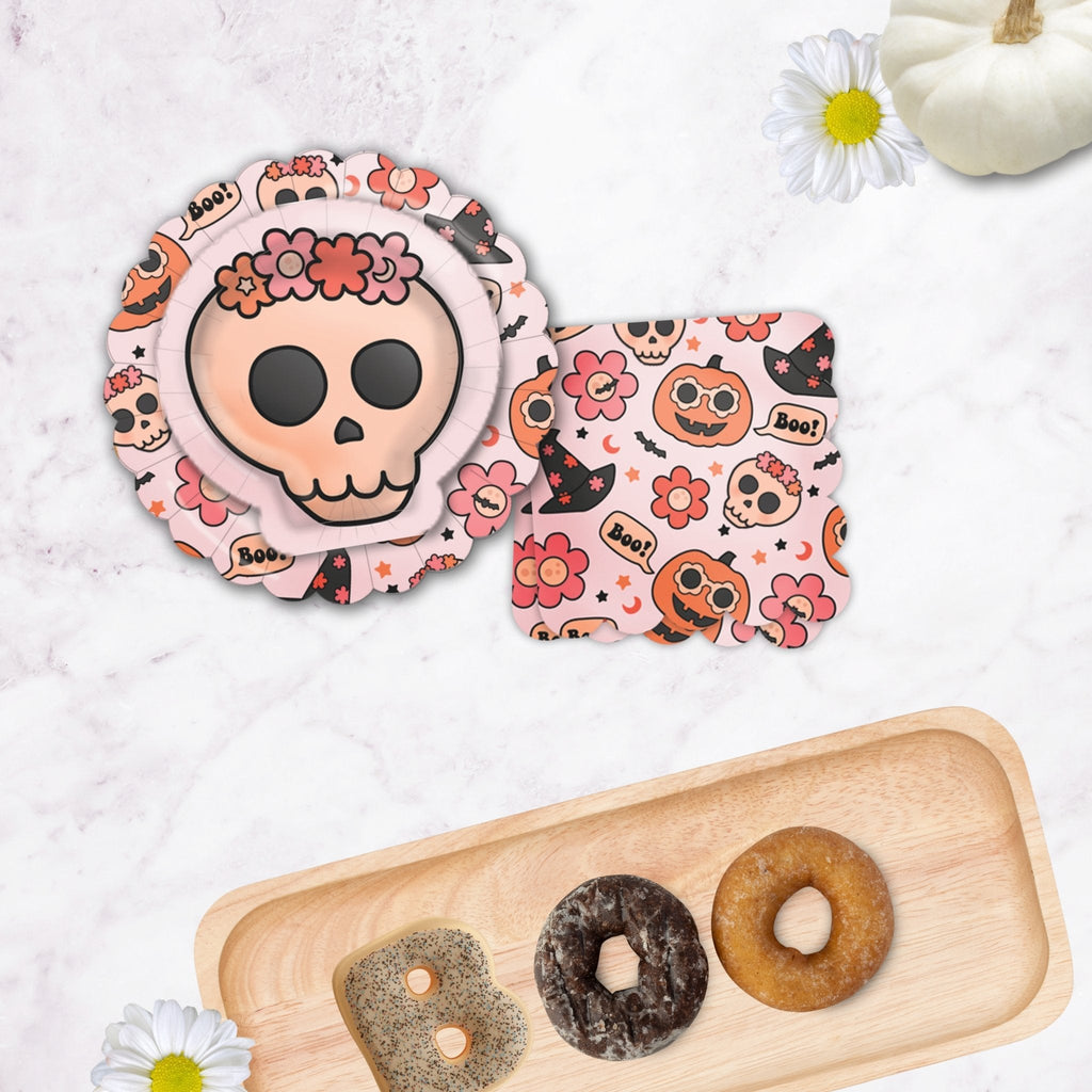 Groovy Halloween Plates 8 ct