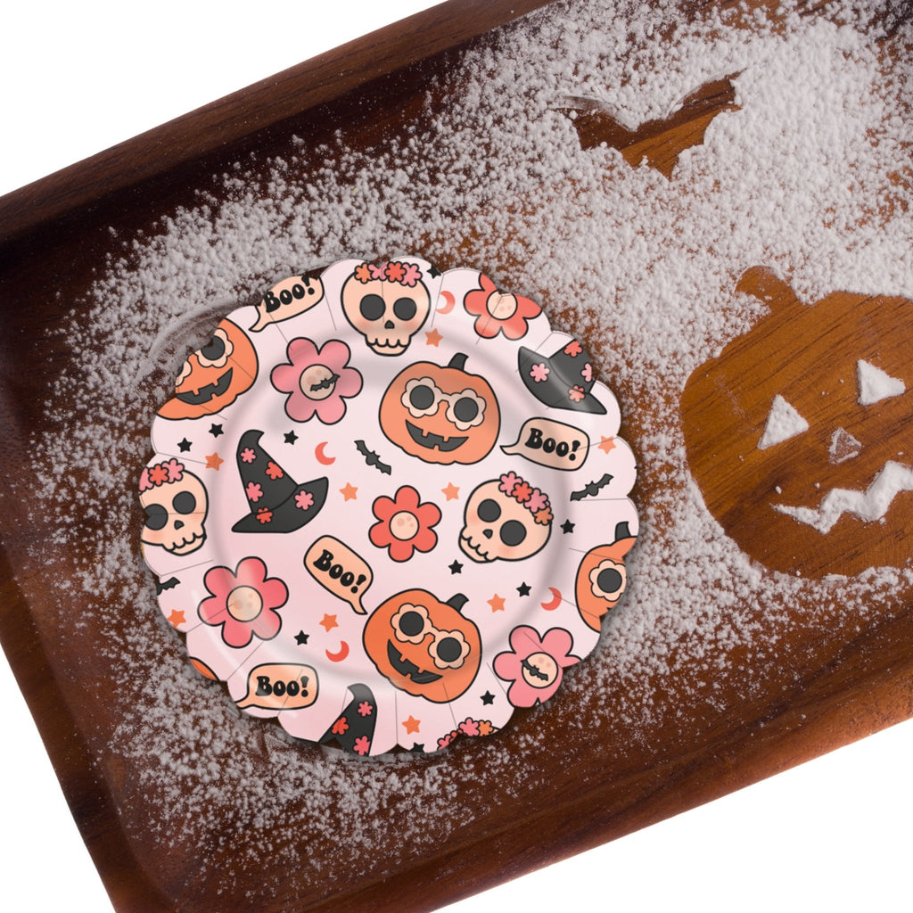 Groovy Halloween Plates 8 ct