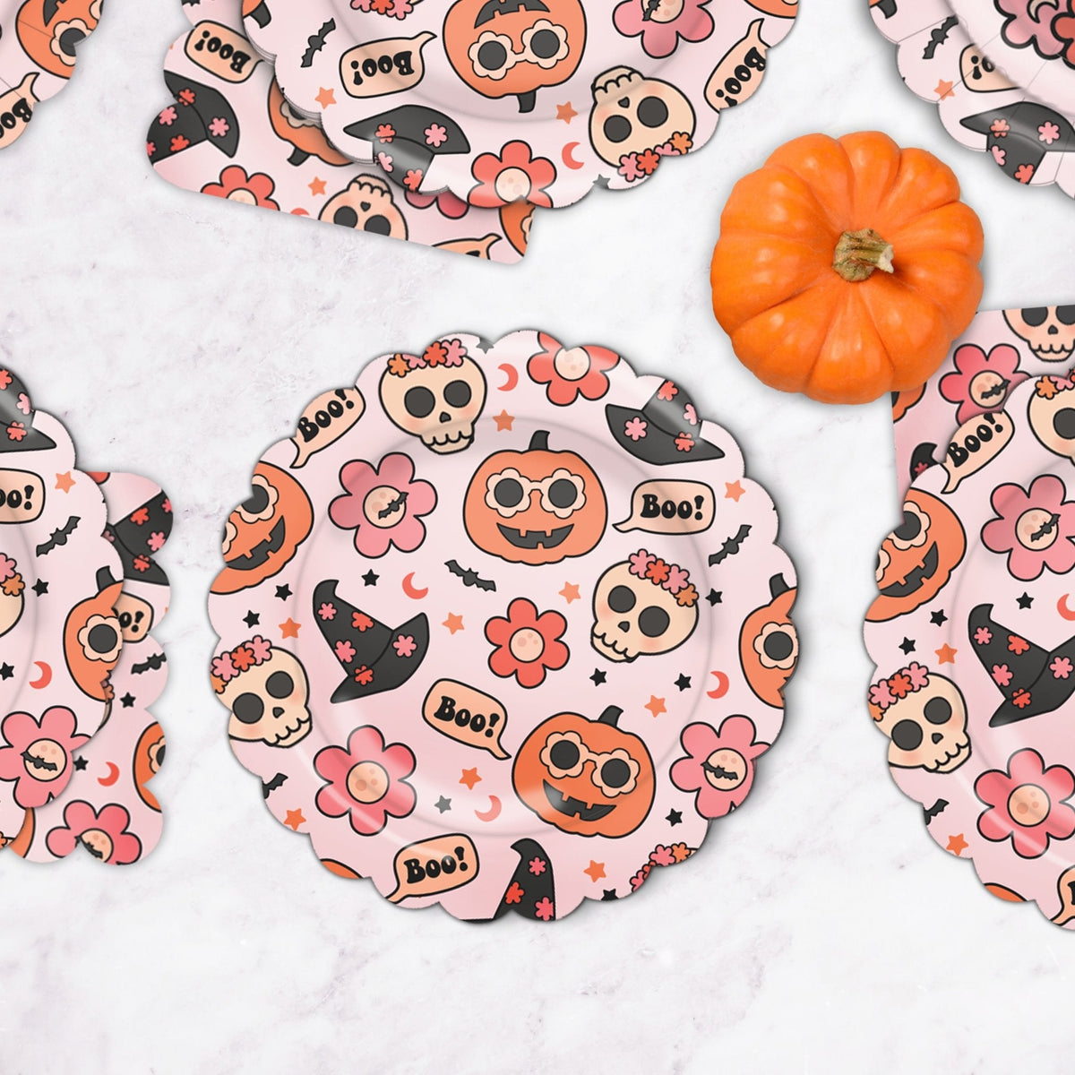 Groovy Halloween Plates 8 ct