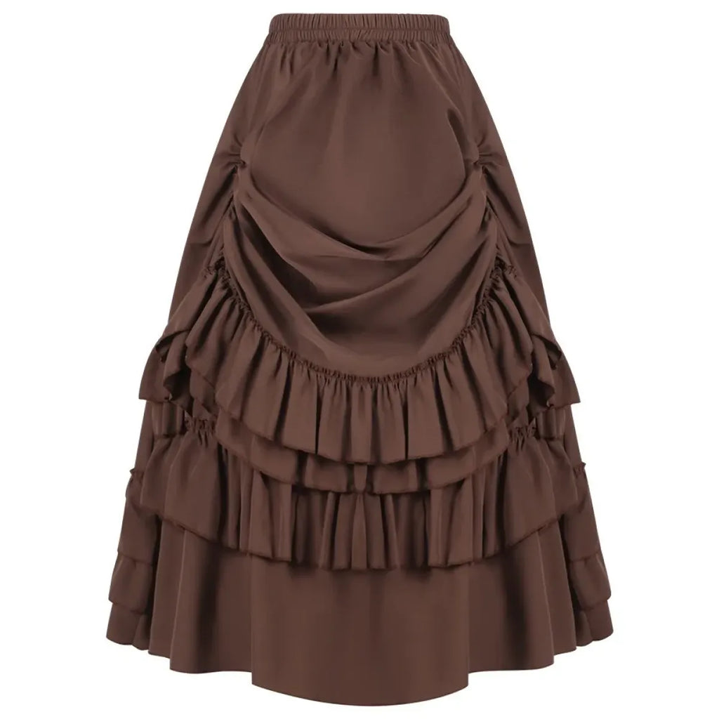 Victorian Gothic Ruffled Skirt