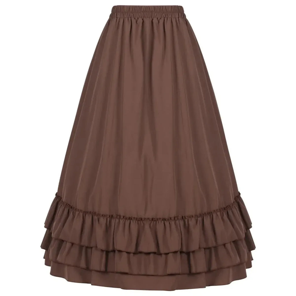 Victorian Gothic Ruffled Skirt