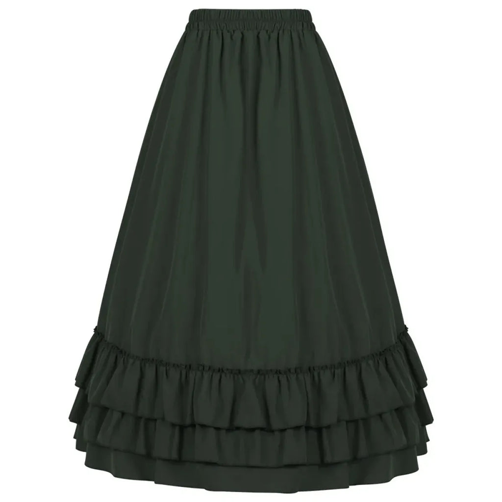 Victorian Gothic Ruffled Skirt