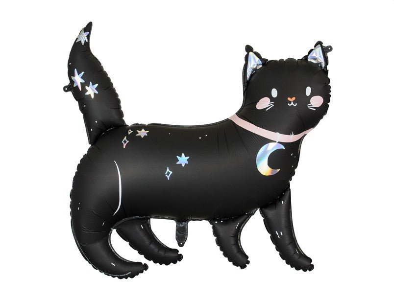 Holographic Black Cat Balloon
