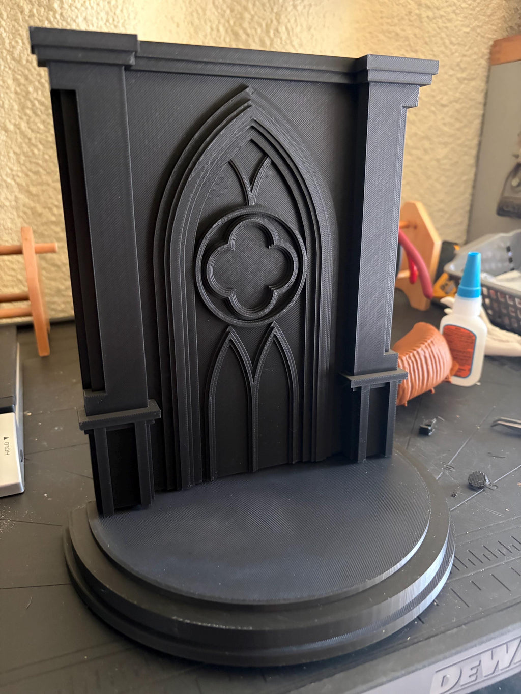 Gothic Altar & Ceremonial Display Shelf