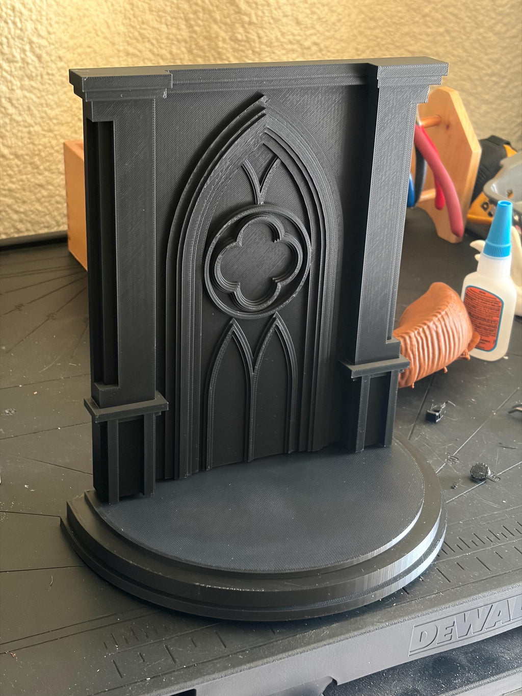 Gothic Altar & Ceremonial Display Shelf