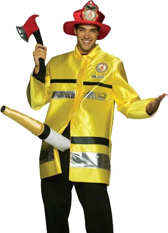 FIRE EXTINGUISHER Funny FIREMAN COSTUME
