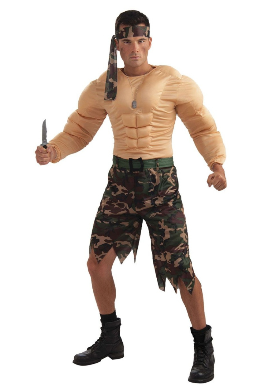 Men's Rambo Muscle Costume