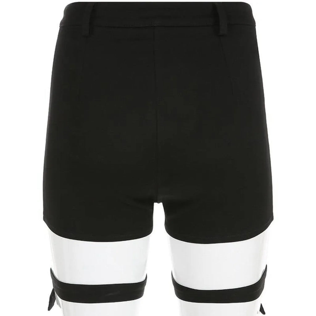 Hollow-Out Punk Shorts