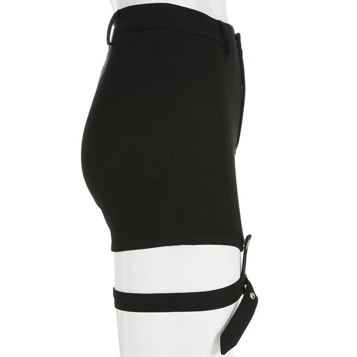 Hollow-Out Punk Shorts
