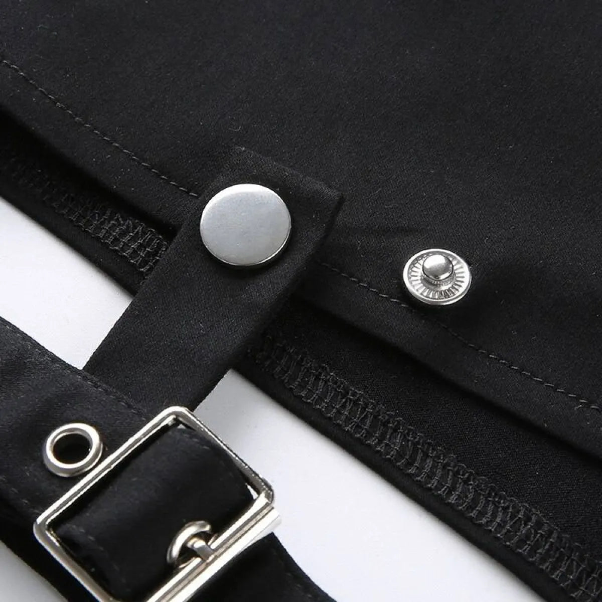 Hollow-Out Punk Shorts
