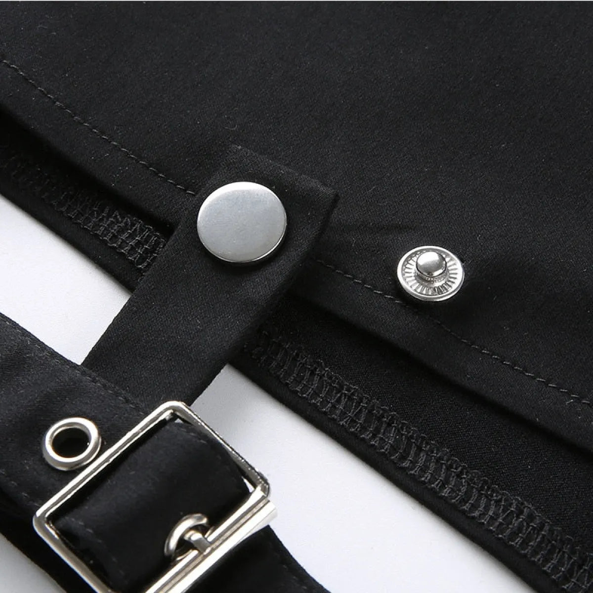 Hollow-Out Punk Shorts