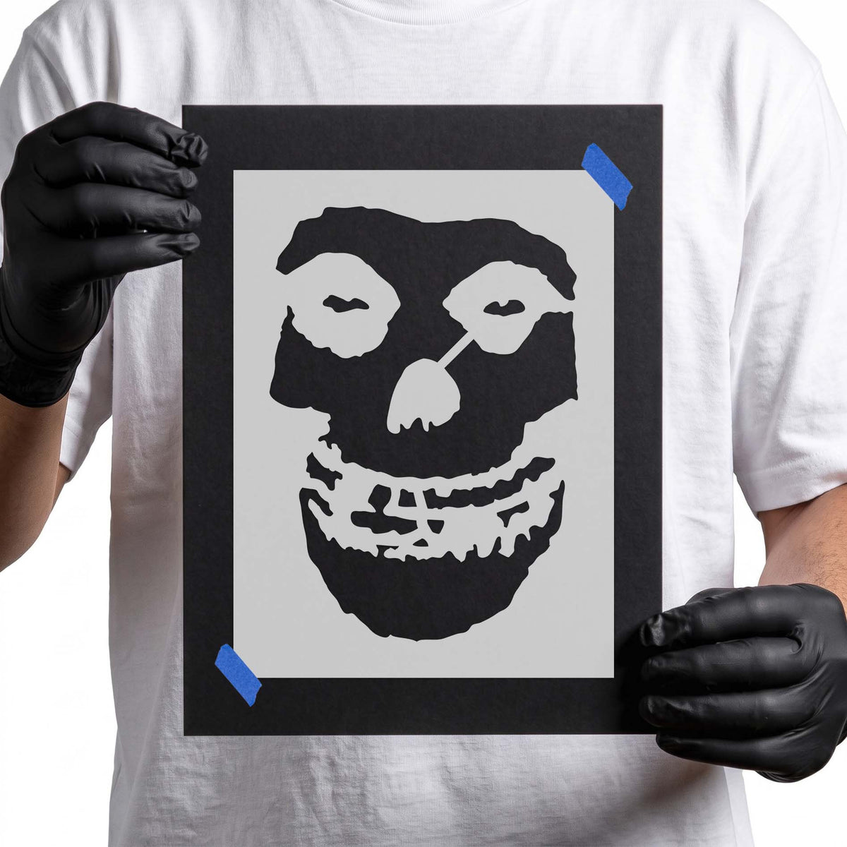 Misfits Crimson Ghost Skull Stencil