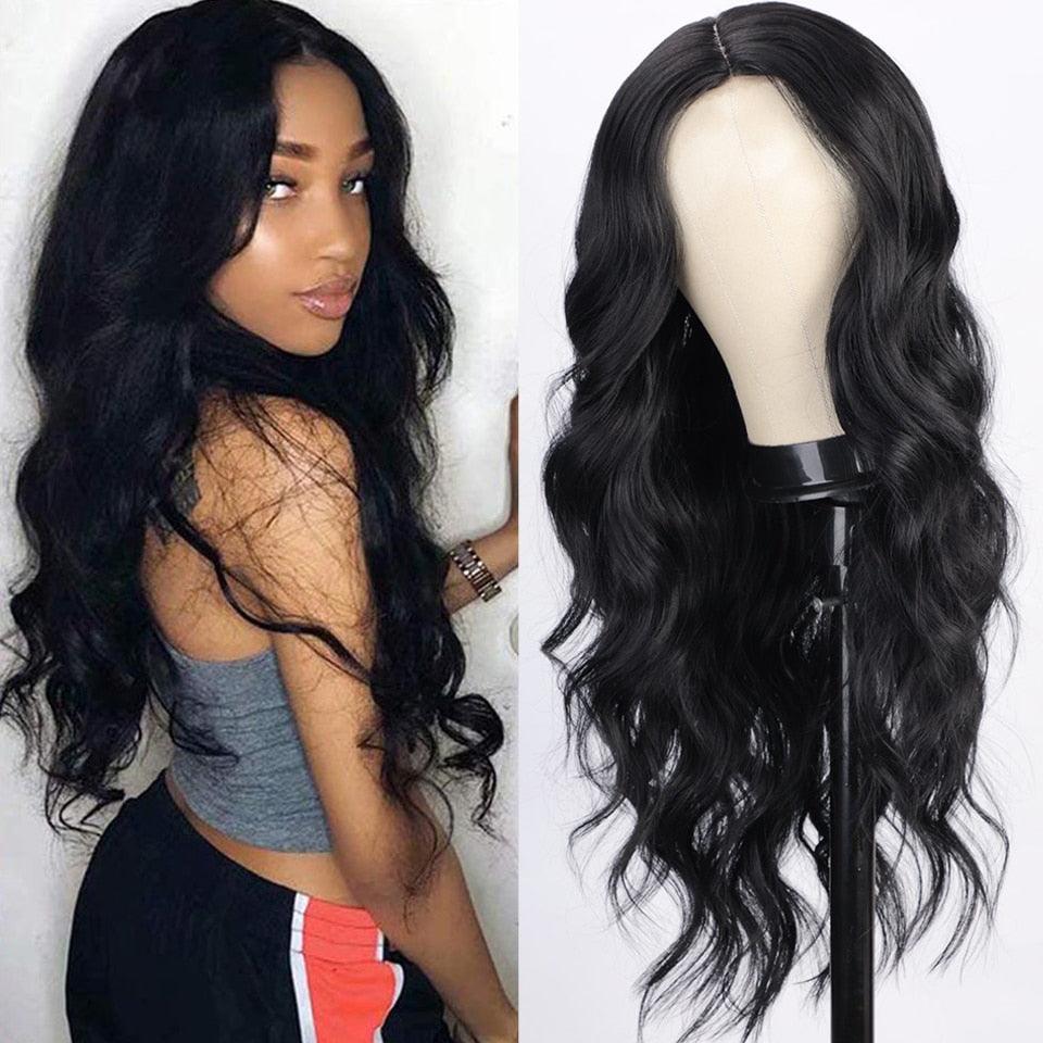 Long Body Wave Golden Brown Wig