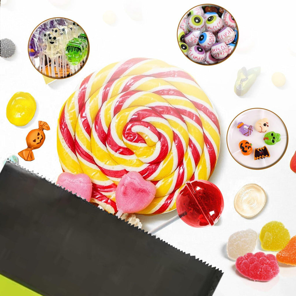Halloween Candy Bags & Stickers Paper Goodie Bags 60PCS Party Favors