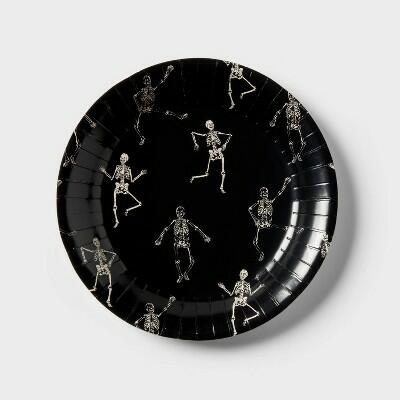 Dancing Skeleton Dinner Plates 20ct