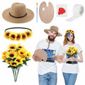Artist & Sunflower Couple Costume Set – 8 Pieces