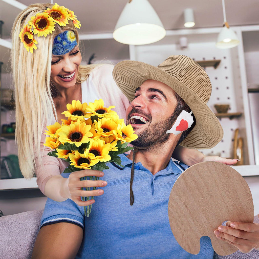 Artist & Sunflower Couple Costume Set – 8 Pieces