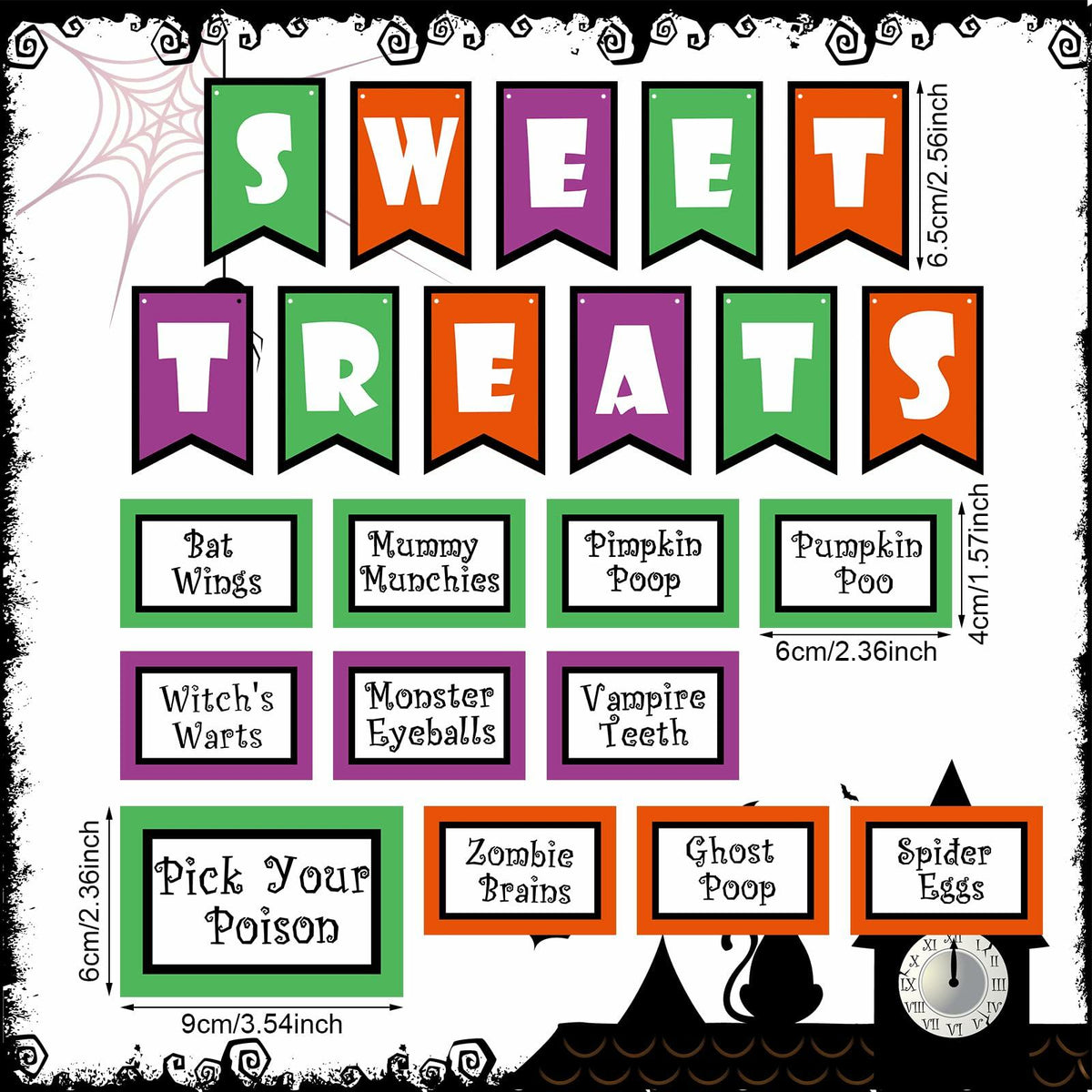 Witch Party Favors Black Mini Cauldrons 2.8" 12pcs