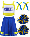 Girls Cheerleader Blue and Yellow