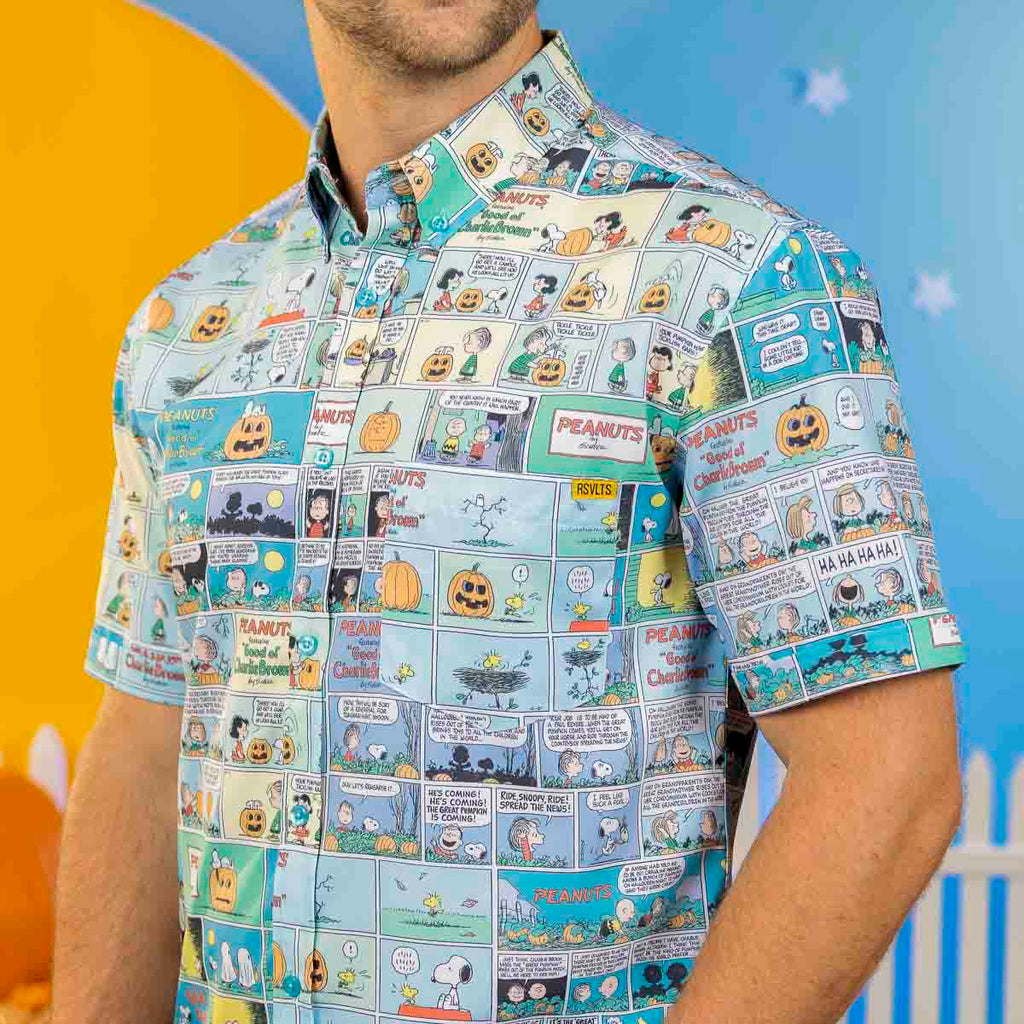 Peanuts "Spooky Strips" –  Short Sleeve Shirt