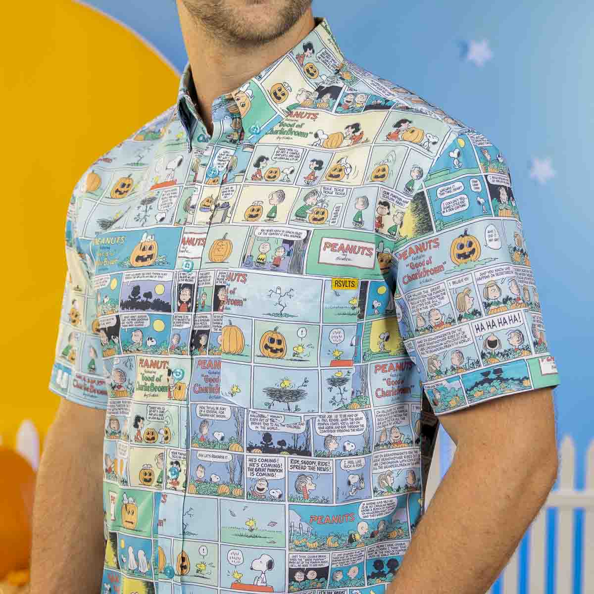 Peanuts "Spooky Strips" –  Short Sleeve Shirt