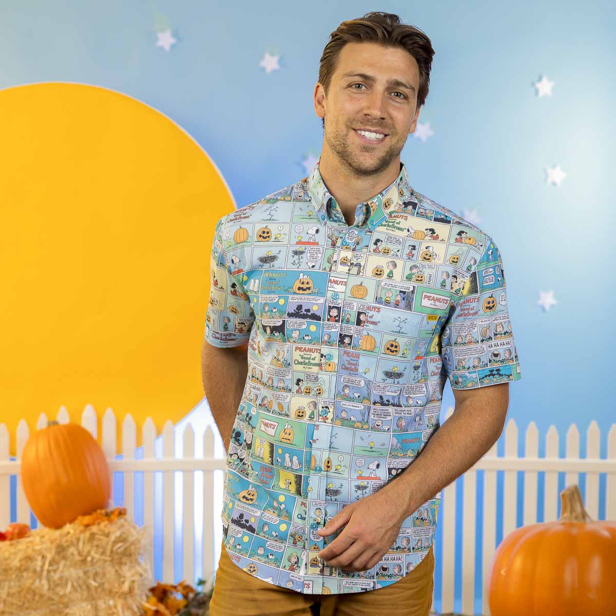 Peanuts "Spooky Strips" –  Short Sleeve Shirt