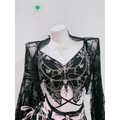 Punk Cross Lace Tank Top