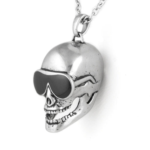 Stainless Steel Rockstar Skull Necklace