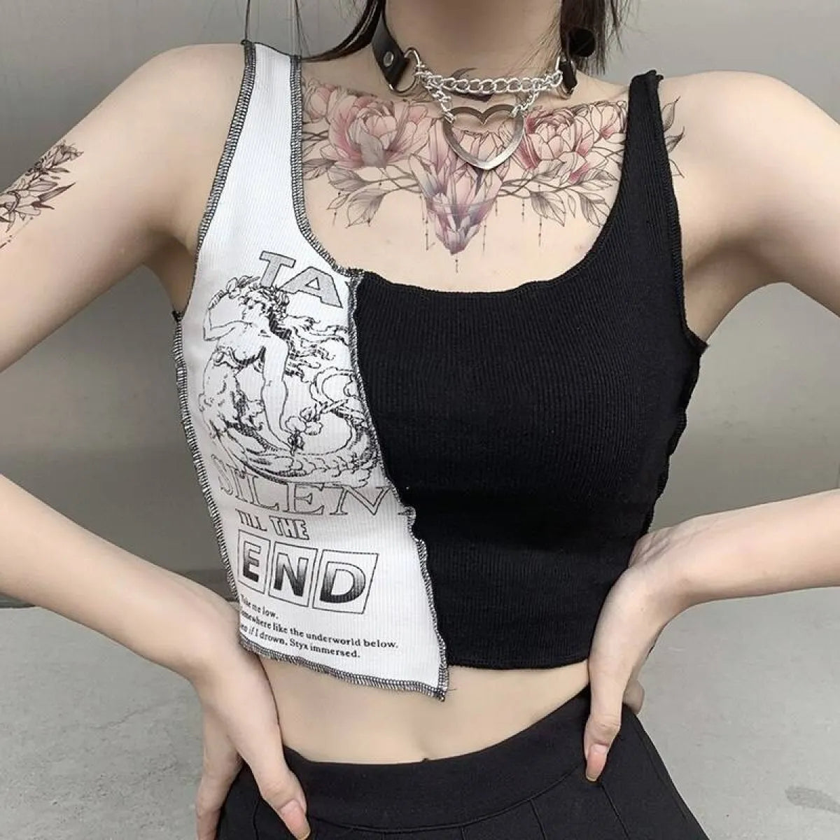 Punk Streetwear Crop Top