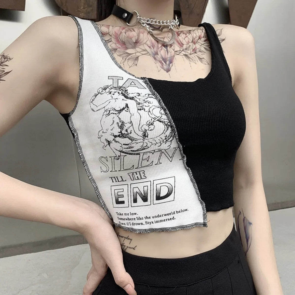 Punk Streetwear Crop Top