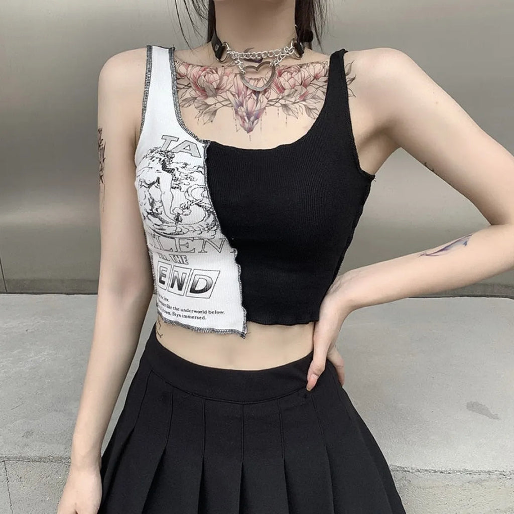Punk Streetwear Crop Top