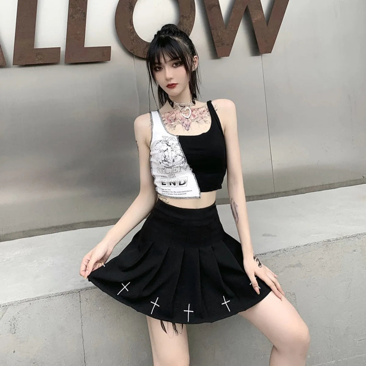 Punk Streetwear Crop Top