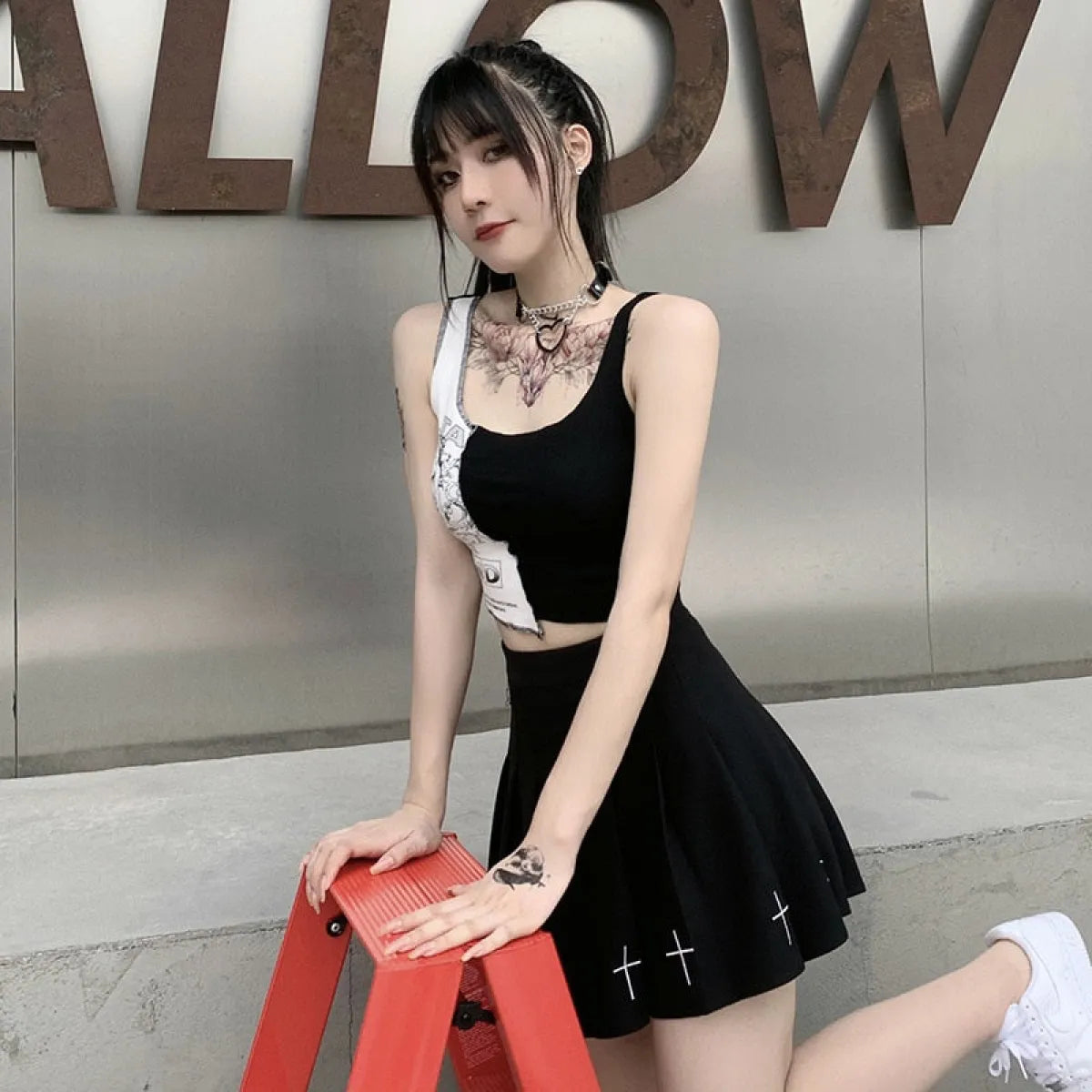 Punk Streetwear Crop Top
