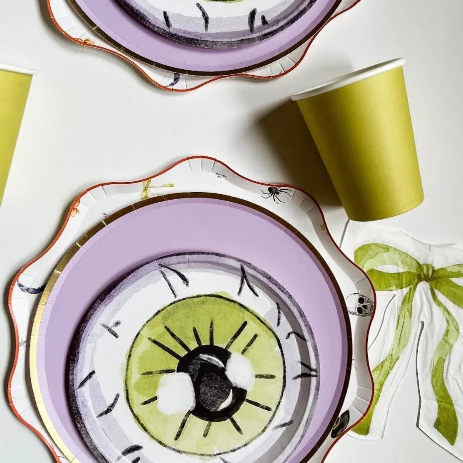 Eyeball Halloween Dessert Plate (12pcs)