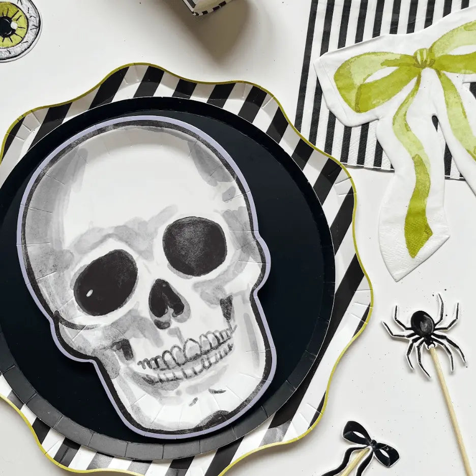 Skeleton Halloween Dessert Plate (12pcs)