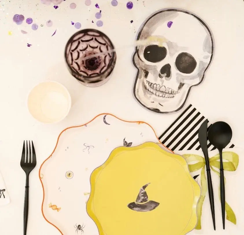 Skeleton Halloween Dessert Plate (12pcs)
