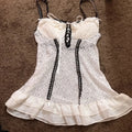 White Lace Grunge Punk Cami
